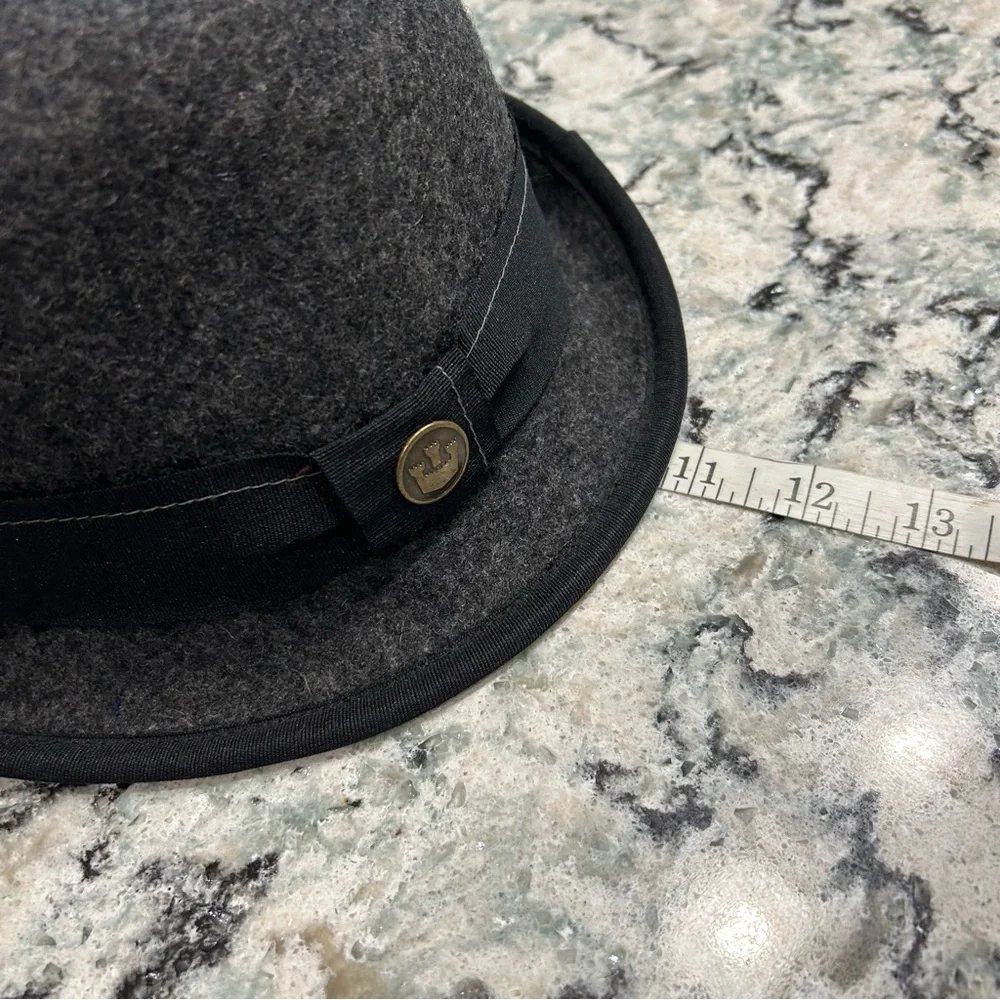 Goorin Bros. Dark Gray 100% Wool Fedora Size Medium